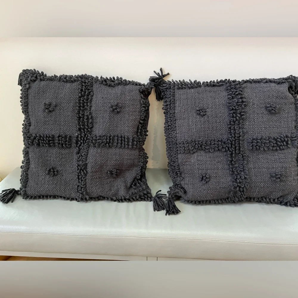 West Elm x Commune Temoayan Pillow Cover, Iron Gate, 24